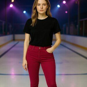 I love H81 Juniors Fuschia Jeans Size 25